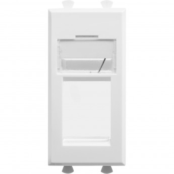 Адаптер DKC для Keystone, "Avanti", "Белое облако", 1 модуль