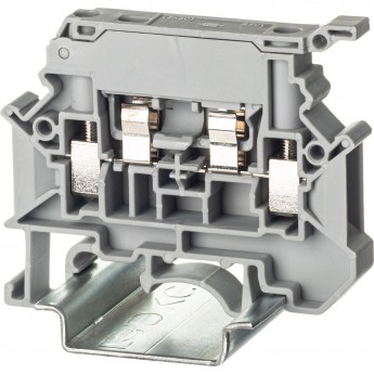 Клемма для предохранителя DKC, винтовой зажим, 2 точки подключения, 4 кв.мм, серая Клемма для предохранителя DKC, винтовой зажим, 2 точки подключения, 4 кв.мм, серая