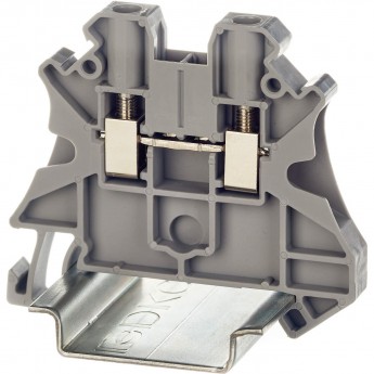 Клемма проходная DKC TUR-4 винтовой зажим 2 точки подключения 4кв.мм серяя Клемма проходная DKC TUR-4 винтовой зажим 2 точки подключения 4кв.мм серяя