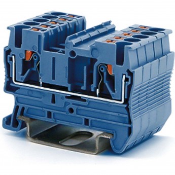 Клемма проходная DKC, зажим push-in, 2 точки подключения, 2.5 кв.мм, синяя Клемма проходная DKC, зажим push-in, 2 точки подключения, 2.5 кв.мм, синяя