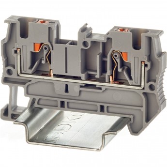 Клемма проходная DKC VPR-4-GY зажим push-in 2 точки подключения 4кв.мм серая Клемма проходная DKC VPR-4-GY зажим push-in 2 точки подключения 4кв.мм серая