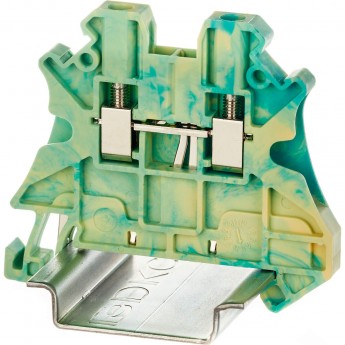 Клемма заземления DKC TUR-2.5-PE винтовой зажим 2 точки подключения 2.5кв.мм Клемма заземления DKC TUR-2.5-PE винтовой зажим 2 точки подключения 2.5кв.мм