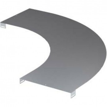 Крышка DKC на угол горизонтальный 90º, осн.200, R600, цинк-ламельная