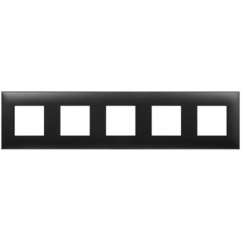 Рамка DKC AVANTI ARTLEBEDEV на 10 модулей, черный матовый