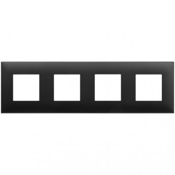 Рамка DKC AVANTI ARTLEBEDEV на 8 модулей, черный матовый