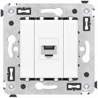 Розетка телефонная DKC AVANTI СП RJ12, белое облако, без шторок