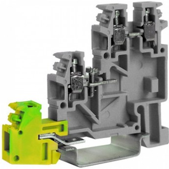 Трехуровневый клеммный зажим DKC TLE.2/GR для подключения датчиков