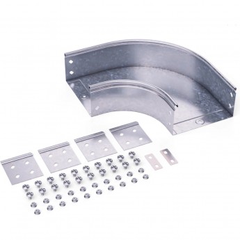 Угол CPO горизонтальный DKC 90° 100х100 с крепежными элементами и соединительными пластинами