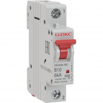 Выключатель автоматический модульный DKC YON MD63 1P 2А C 6kA