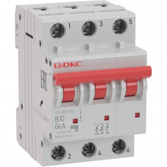 Выключатель автоматический модульный DKC YON MD63 3P 16А C 6kA