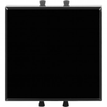 Выключатель одноклавишный модульный DKC AVANTI, черный квадрат, 2 модуля